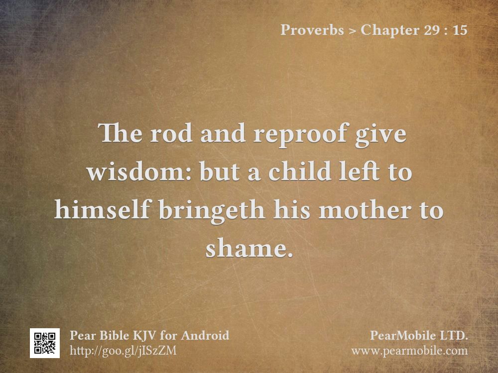 Proverbs, Chapter 29:15